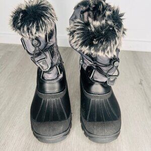 Unisex boy girl waterproof dream Paris snow boots size 3